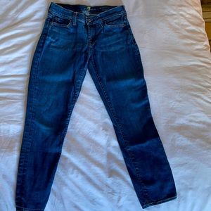 7 for All Mankind - the skinny crop and roll jean